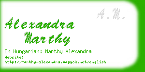 alexandra marthy business card